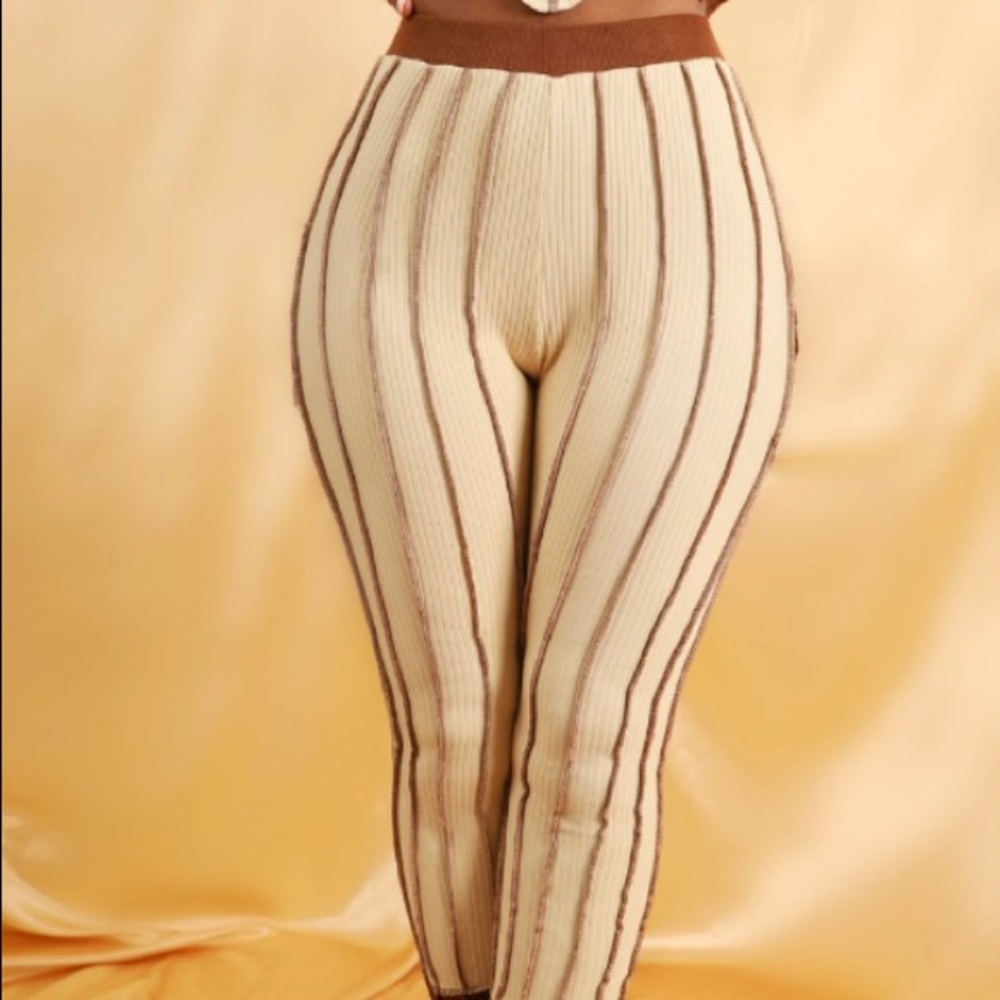 Bad Society Icy Cadence Ribbed Leggings